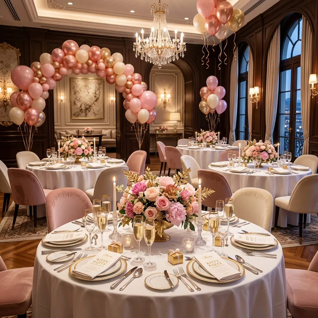 Kitty party setup at Sky Hi Dining